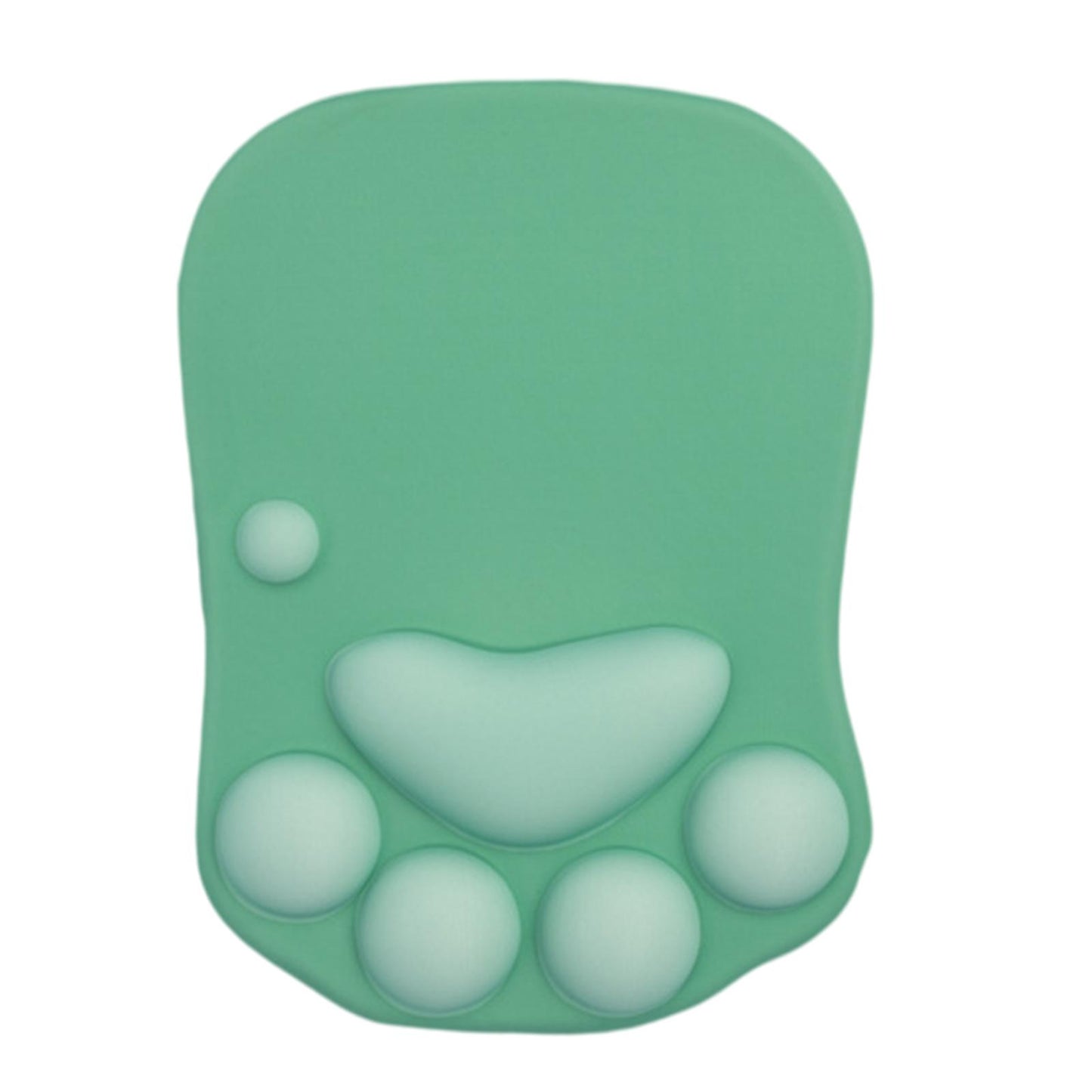 Mouse Pad Cat Paw with Wrist Support for Home Office Comfortable  green