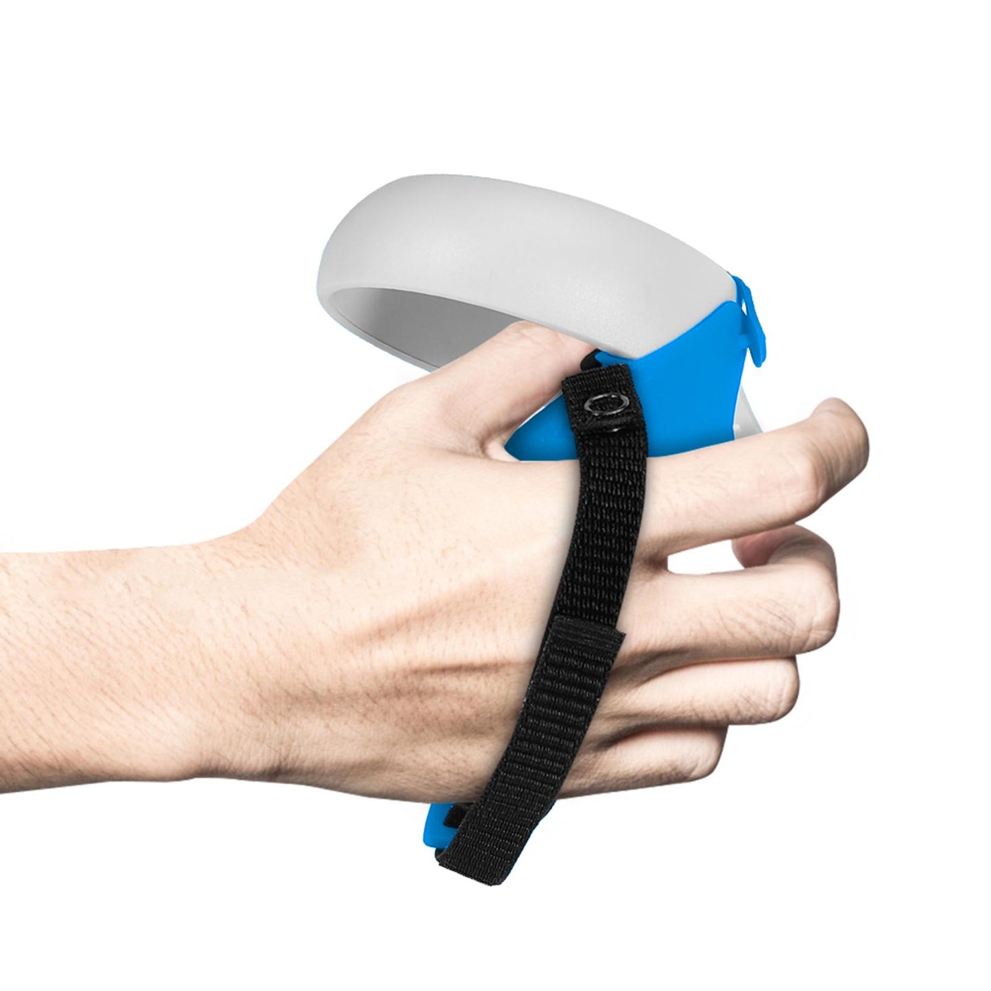 Silicone Handle Protective Cover Sleeve for Quest 2 VR Adjustable Blue