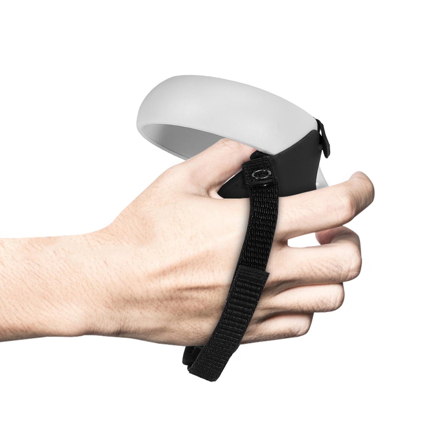 Silicone Handle Protective Cover Sleeve for Quest 2 VR Adjustable Black