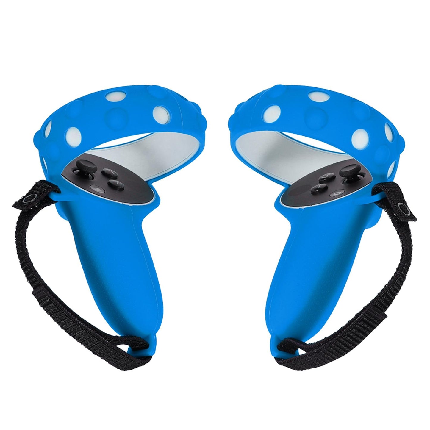 1 Pair Grip Cover Fit for Quest 2 Anti-Slip Handle Protective Sleeve Blue