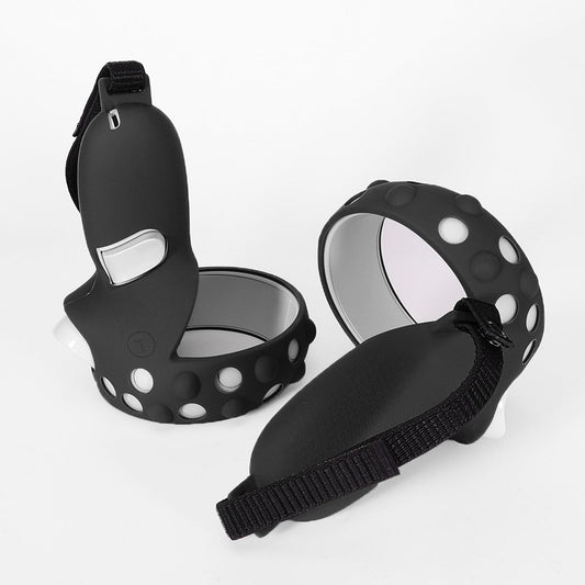 1 Pair Grip Cover Fit for Quest 2 Anti-Slip Handle Protective Sleeve Black