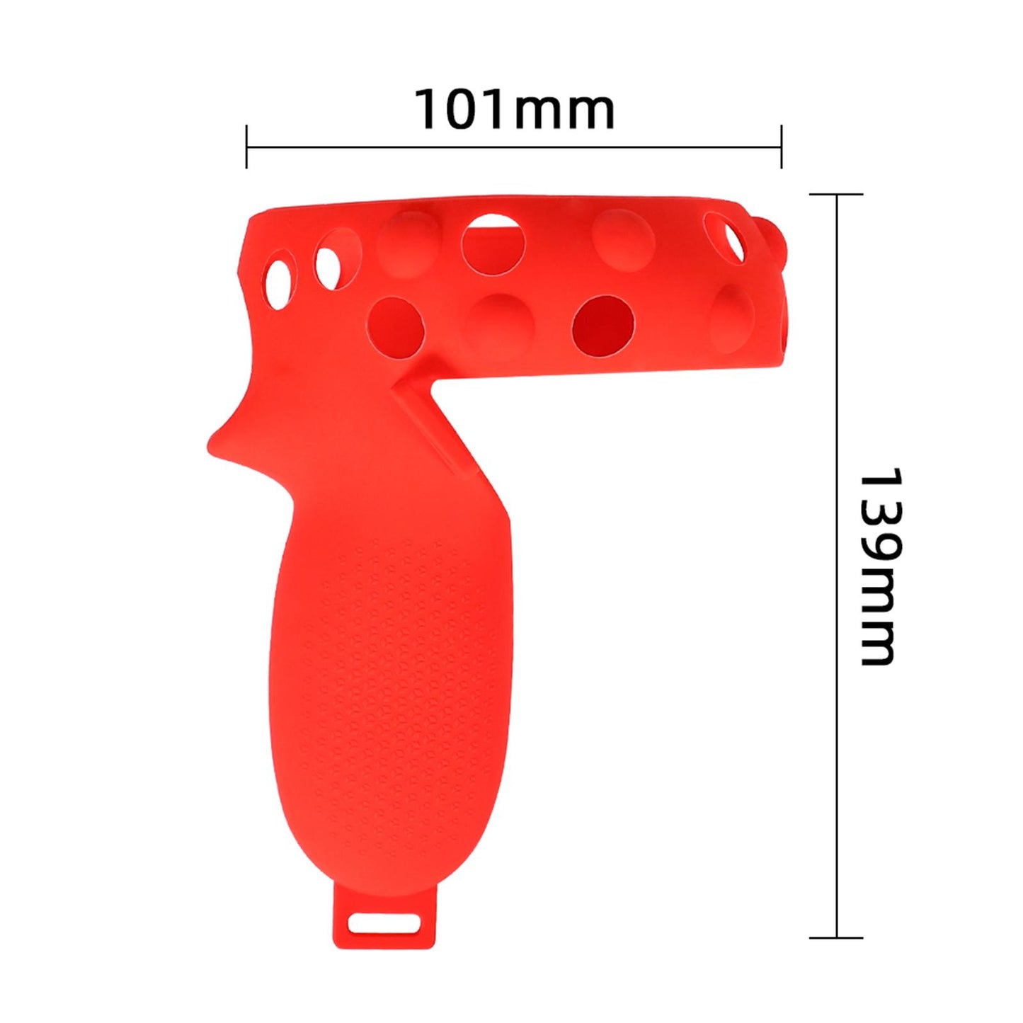 1 Pair Grip Cover Fit for Quest 2 Anti-Slip Handle Protective Sleeve Red