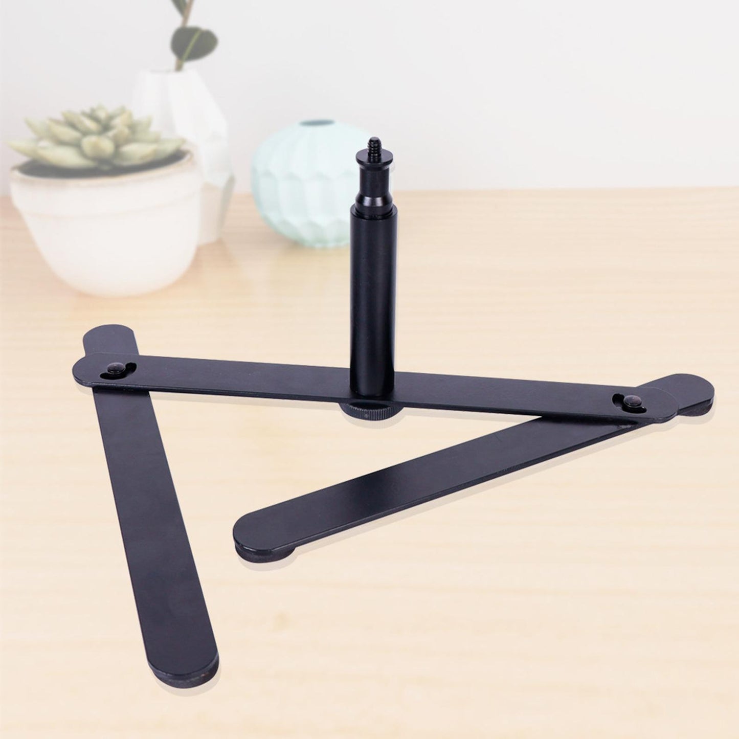 Foldable Metal Loop Light Stand Support for Video Shooting Recording Makeup
