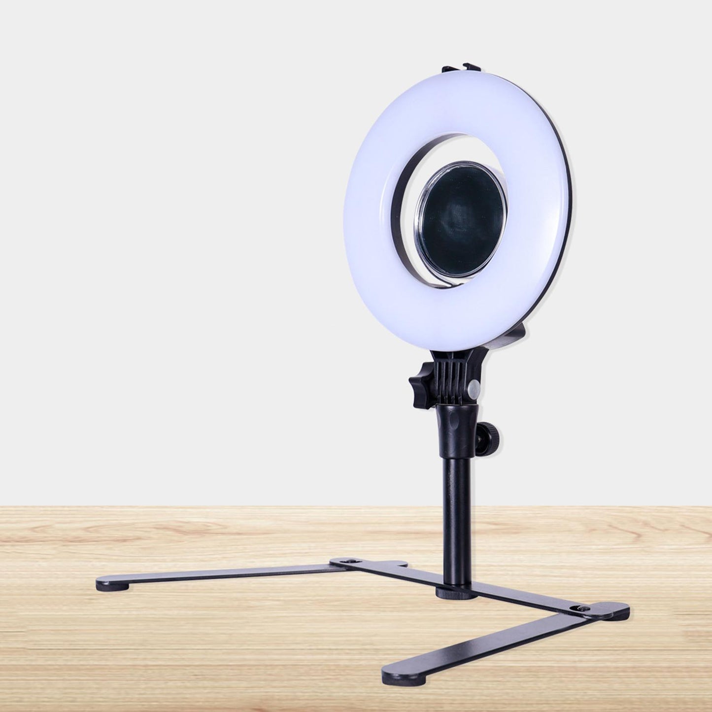 Foldable Metal Loop Light Stand Support for Video Shooting Recording Makeup