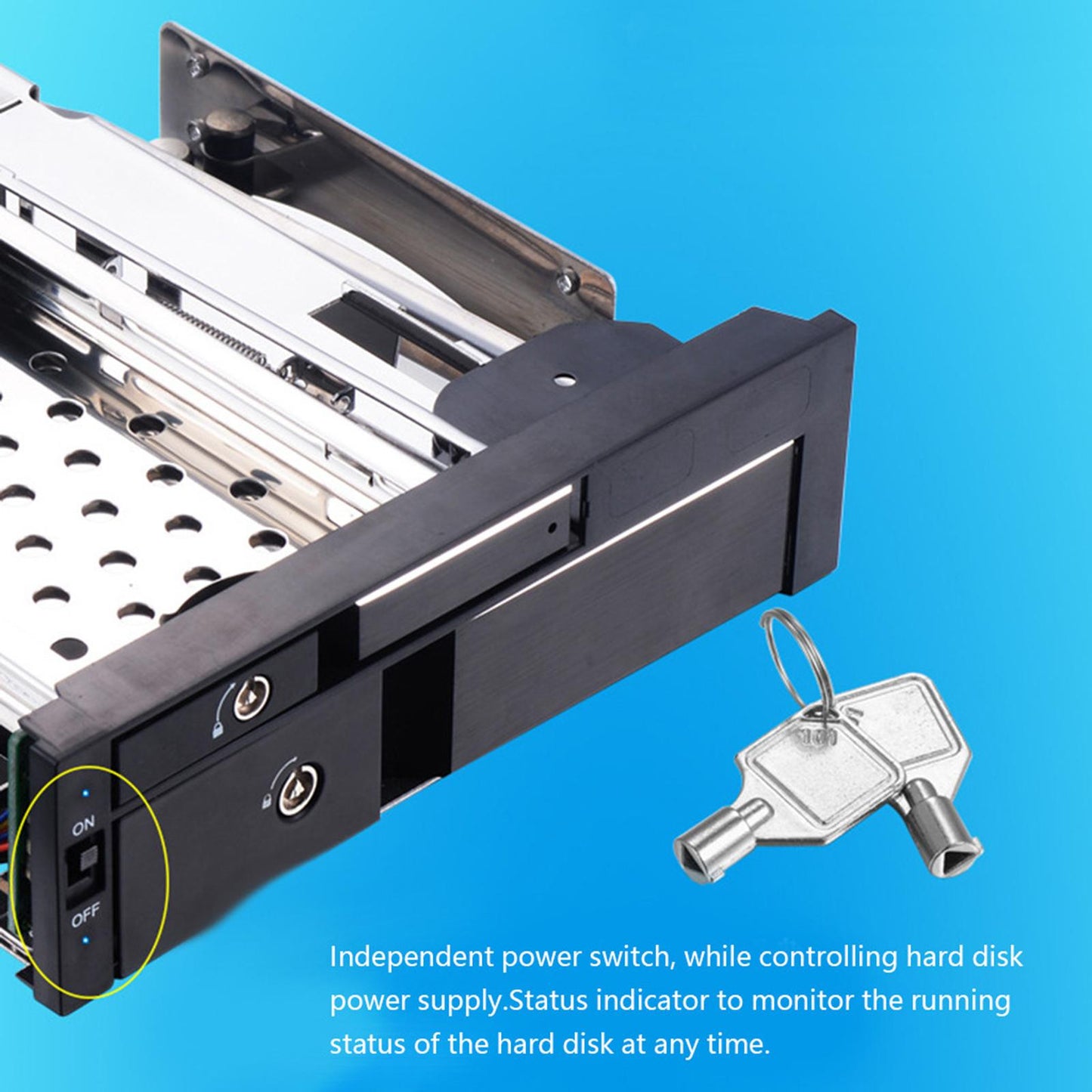 2.5 + 3.5 Inch Hard Drive Caddy Tray Mounting Bracket SATA HDD Frame Black