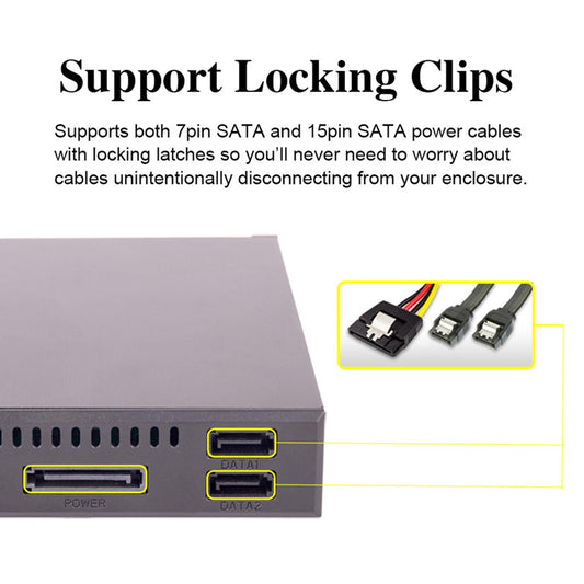 Dual Bay 2.5 SATA HDD/SSD Tray Mobile Rack Parts for 3.5"Floppy Drive of PC"