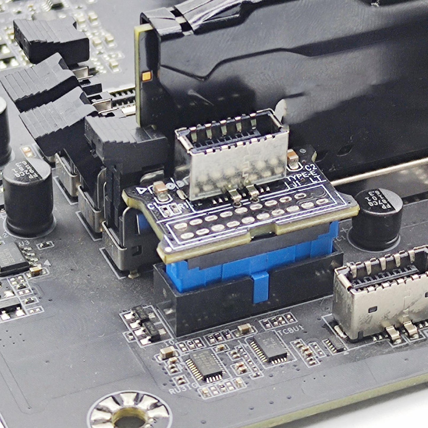 Mainboard USB 3.0 19PIN to 3.1 Type C 180 Converter 20 to 19 Pin Premium