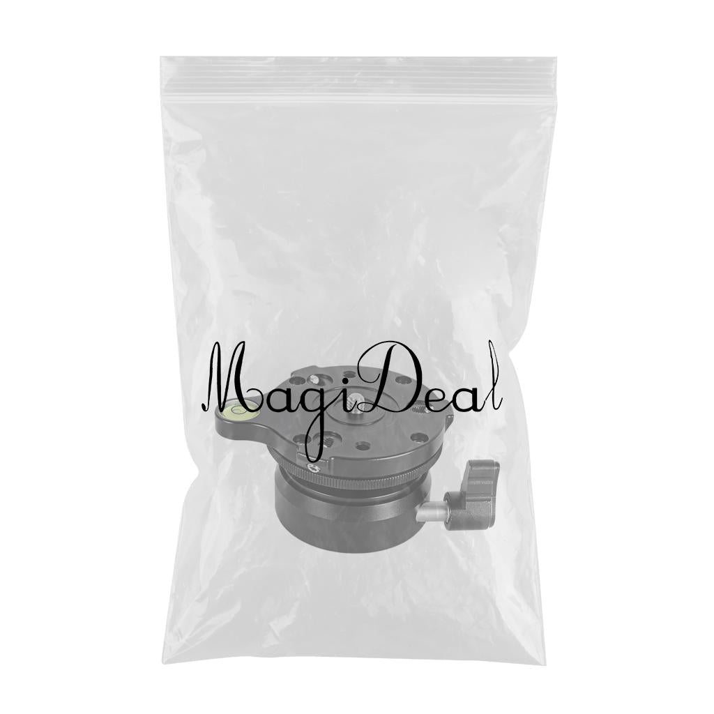 Tripod Leveling Base for Canon Tripods Monopods Bottom  0.25inch screw