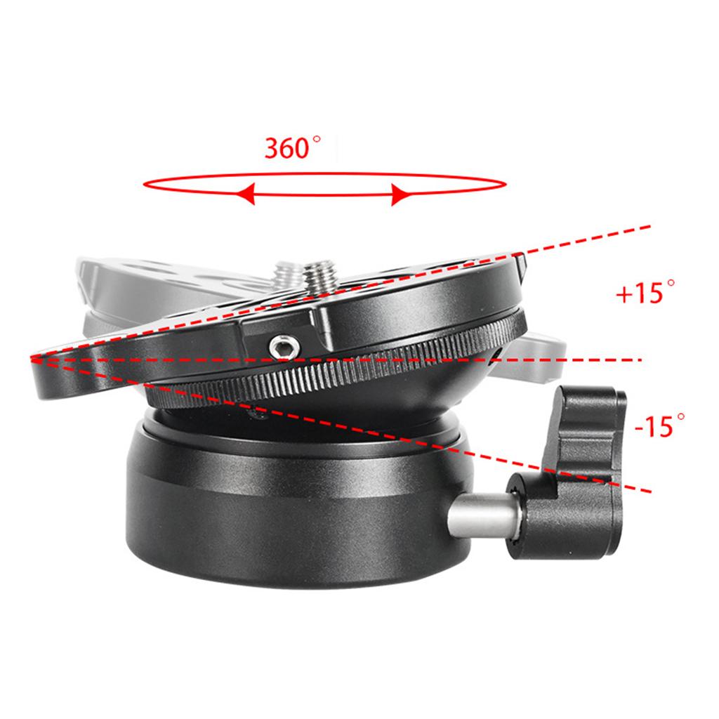 Tripod Leveling Base for Canon Tripods Monopods Bottom  0.25inch screw