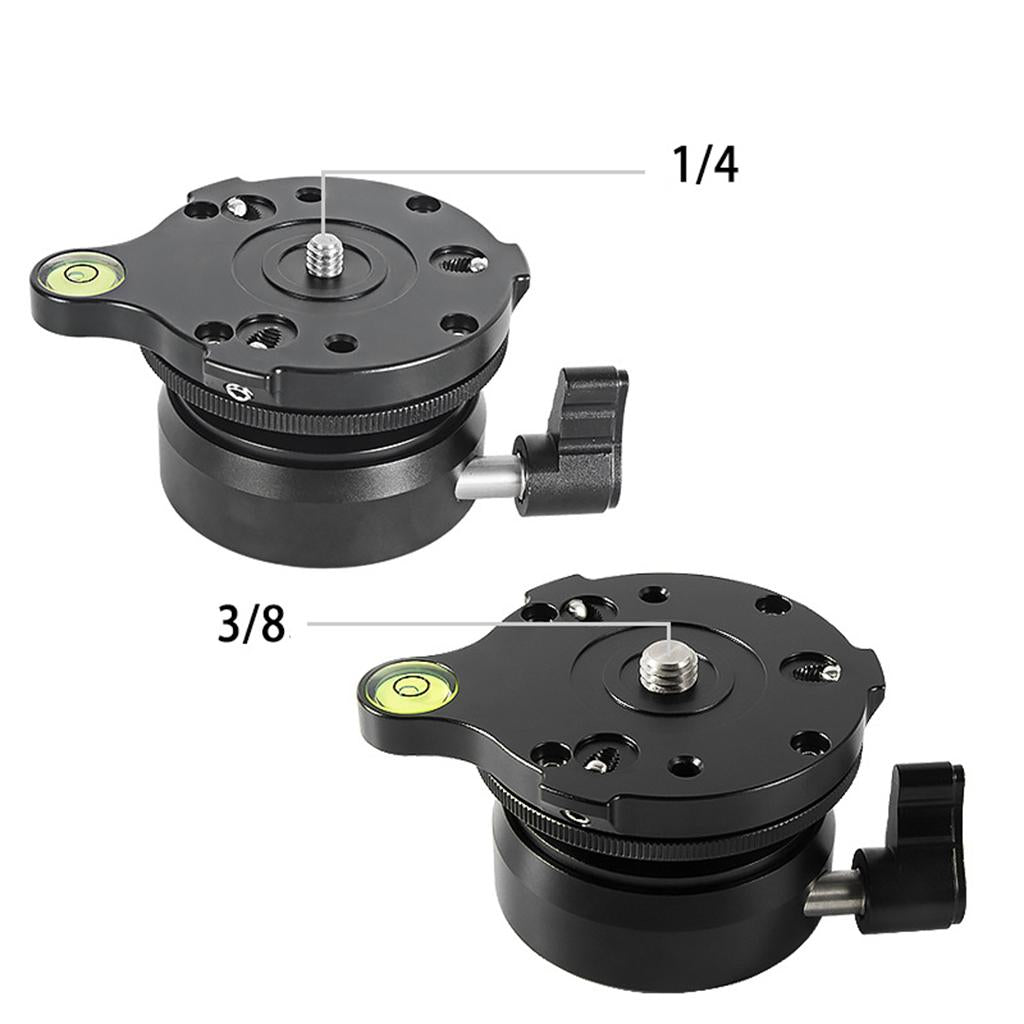 Tripod Leveling Base for Canon Tripods Monopods Bottom  0.375inch screw