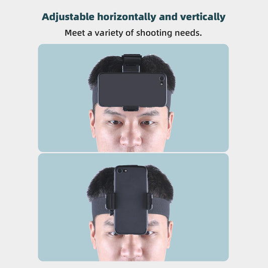 Smartphone Selfie Head Mount Strap Headband for Sports Wide Compatible