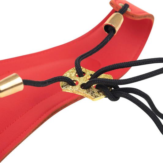 Metal Buckle Leather Saxophone Strap Adjustable Neck Strap Belt Soft Red