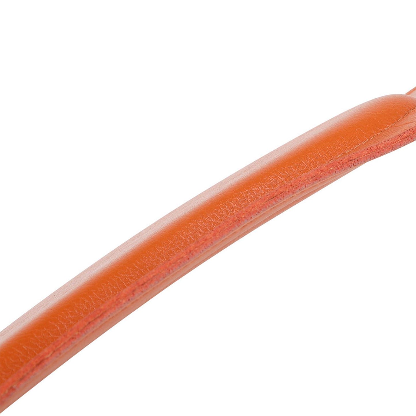 Metal Buckle Leather Saxophone Strap Adjustable Neck Strap Belt Soft Orange
