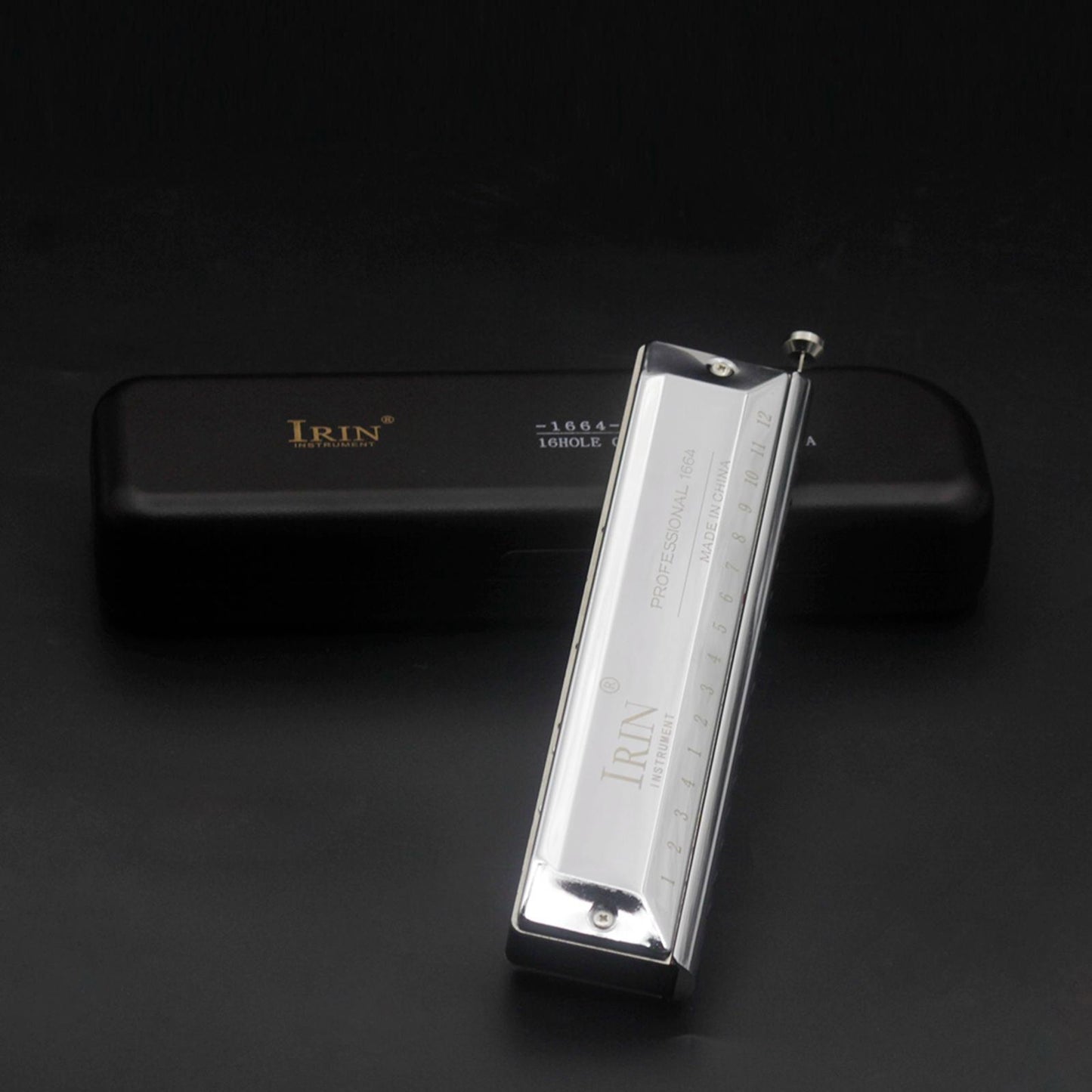 Pure Tone Blues Harmonica In the Key Of C With Case Chromatic Mouth Organ