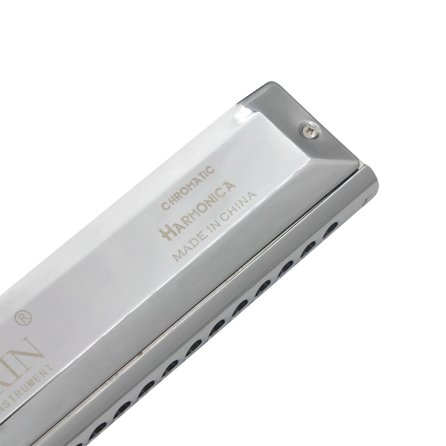 Pure Tone Blues Harmonica In the Key Of C With Case Chromatic Mouth Organ