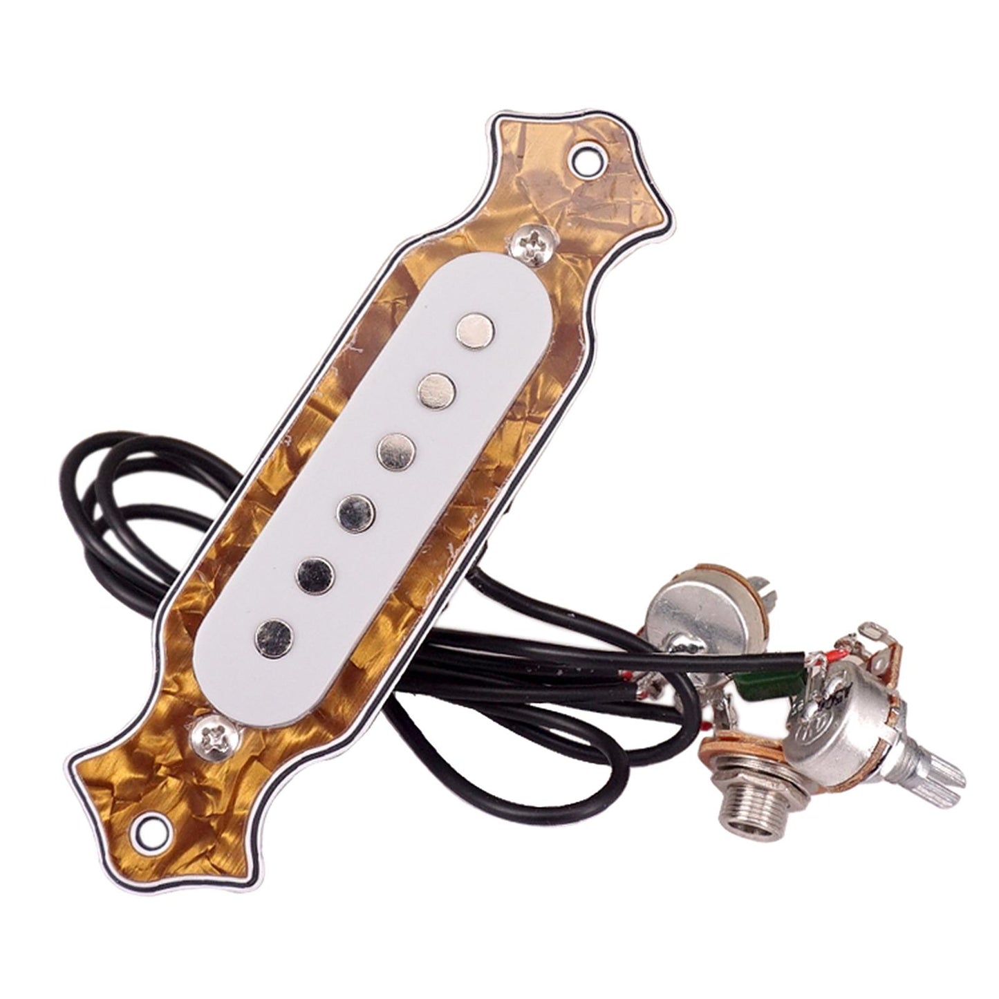 Soundhole Prewired Active Pickup 6 String for Cigar Box Guitar Parts Accs