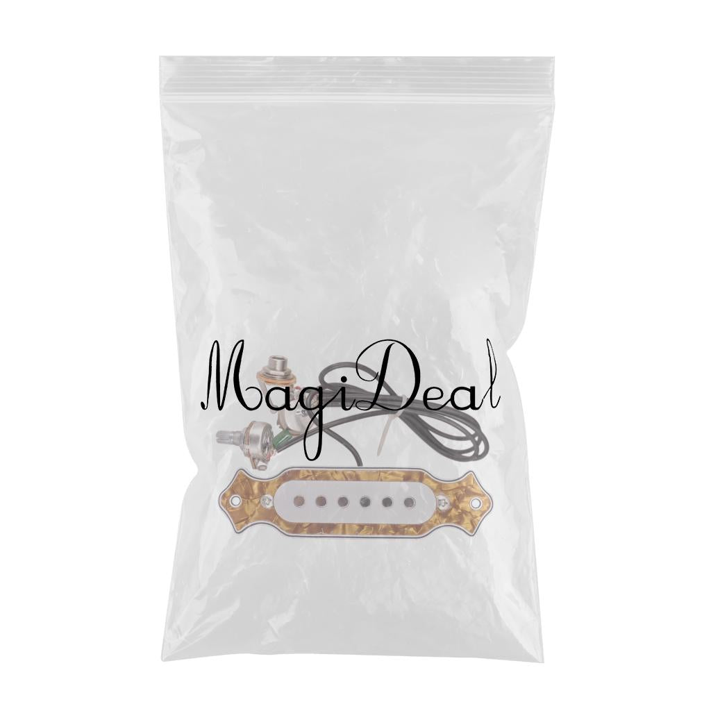 Soundhole Prewired Active Pickup 6 String for Cigar Box Guitar Parts Accs