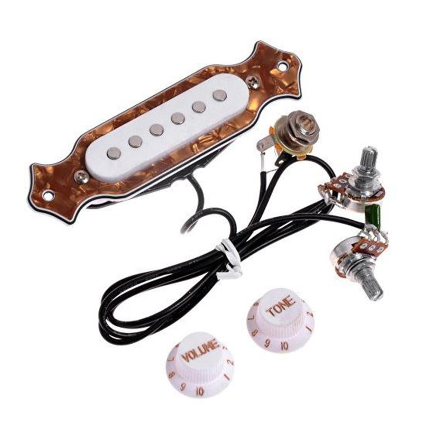 Soundhole Prewired Active Pickup 6 String for Cigar Box Guitar Parts Accs