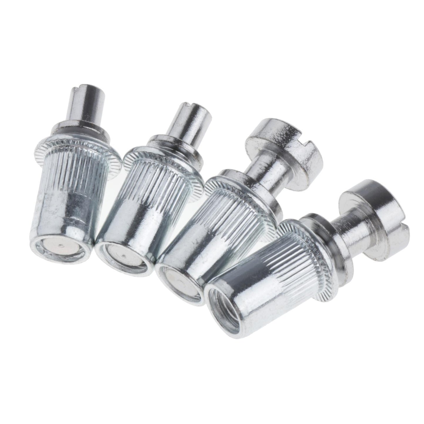 6-String Zinc Alloy Guitar Saddle Bridge Tailpiece Studs for LP Guitar silver