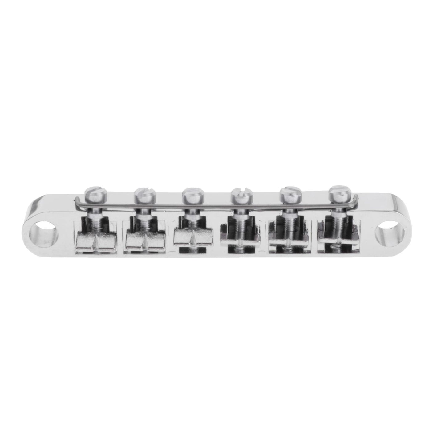 6-String Zinc Alloy Guitar Saddle Bridge Tailpiece Studs for LP Guitar silver
