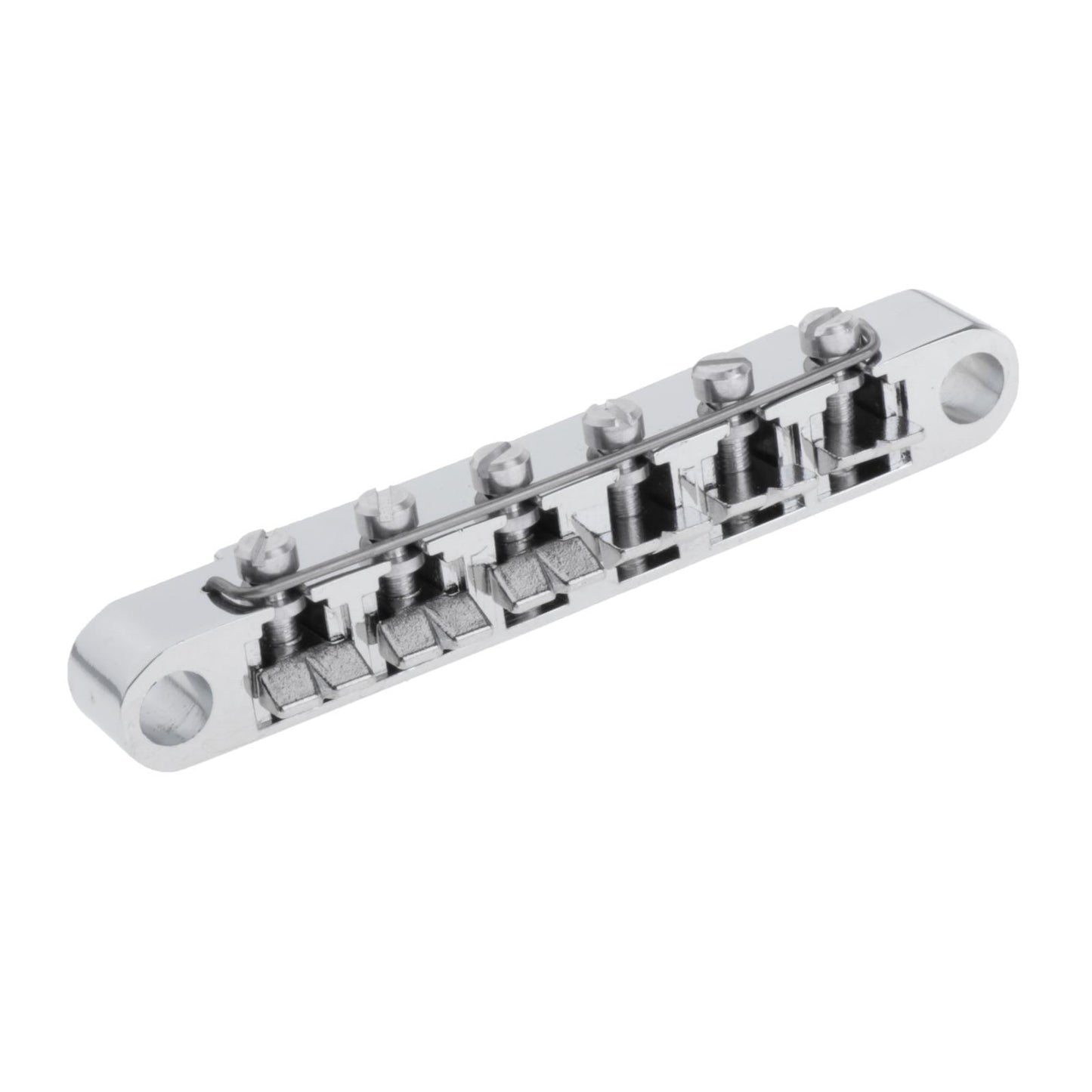 6-String Zinc Alloy Guitar Saddle Bridge Tailpiece Studs for LP Guitar silver