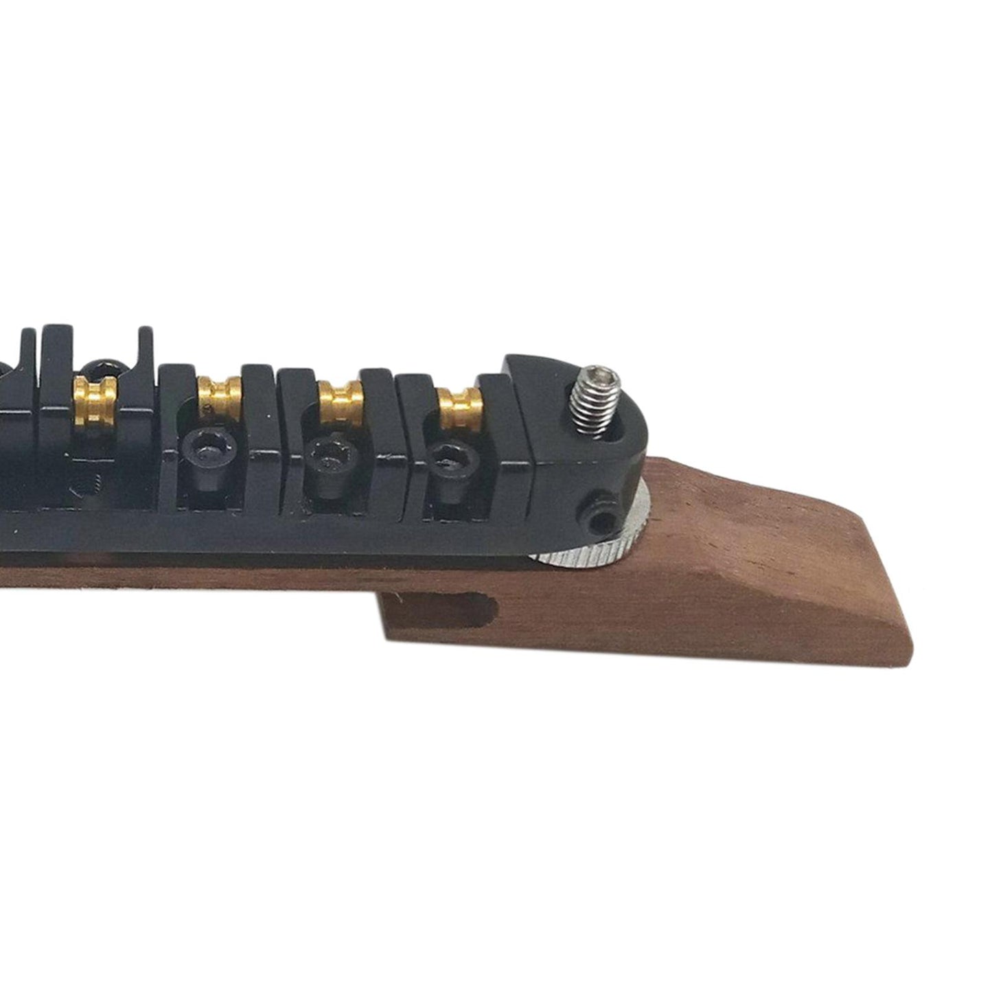 Bridge Roller Saddles with Archtop Rosewood Base Jazz Guitar Parts Black