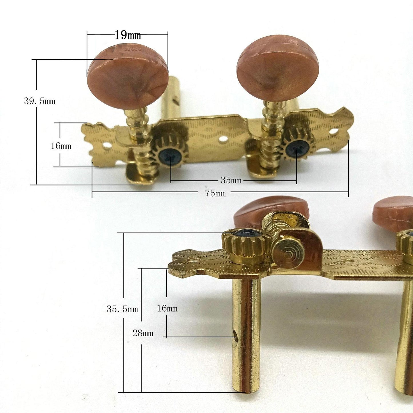 Classical Mini Guitar Ukulele Tuning Pegs Machine Heads Tuners with Screws