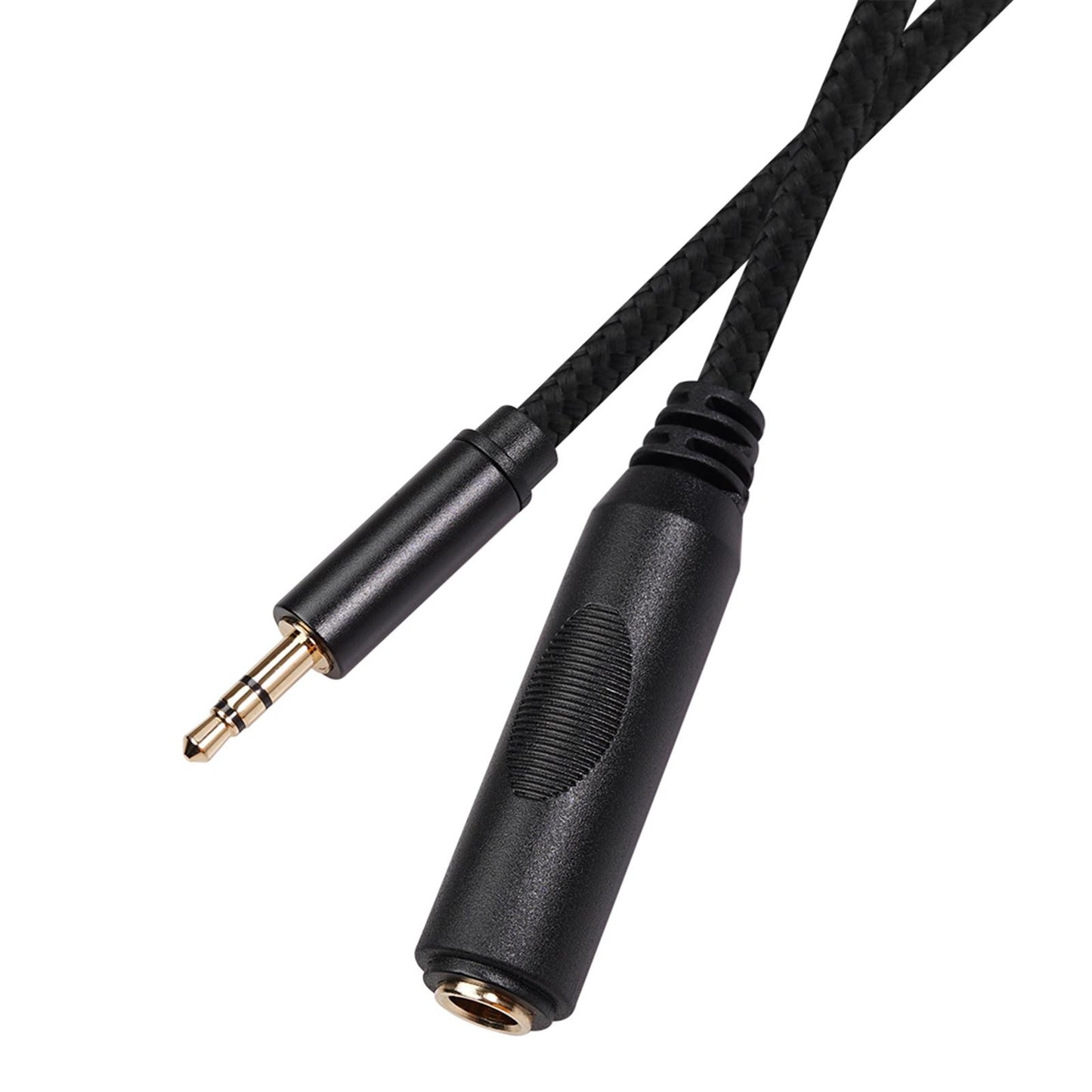 3.5mm Male to 6.35mm Female Stereo Audio Jack Pure Copper Adapter 0.3 meter