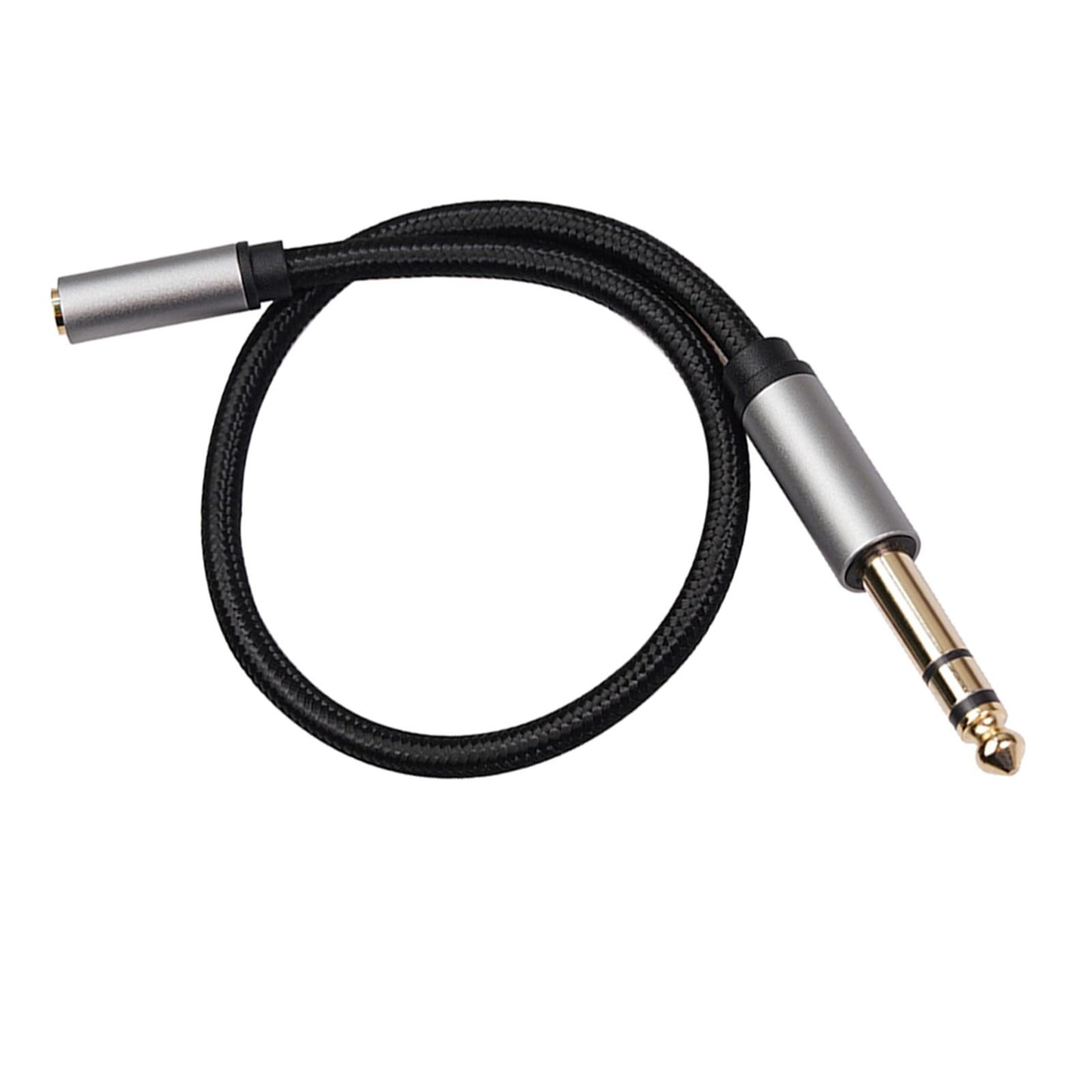 Headphone Adapter 6.35mm Female to 3.5mm Male Stereo Audio Adapter 0.3 meter