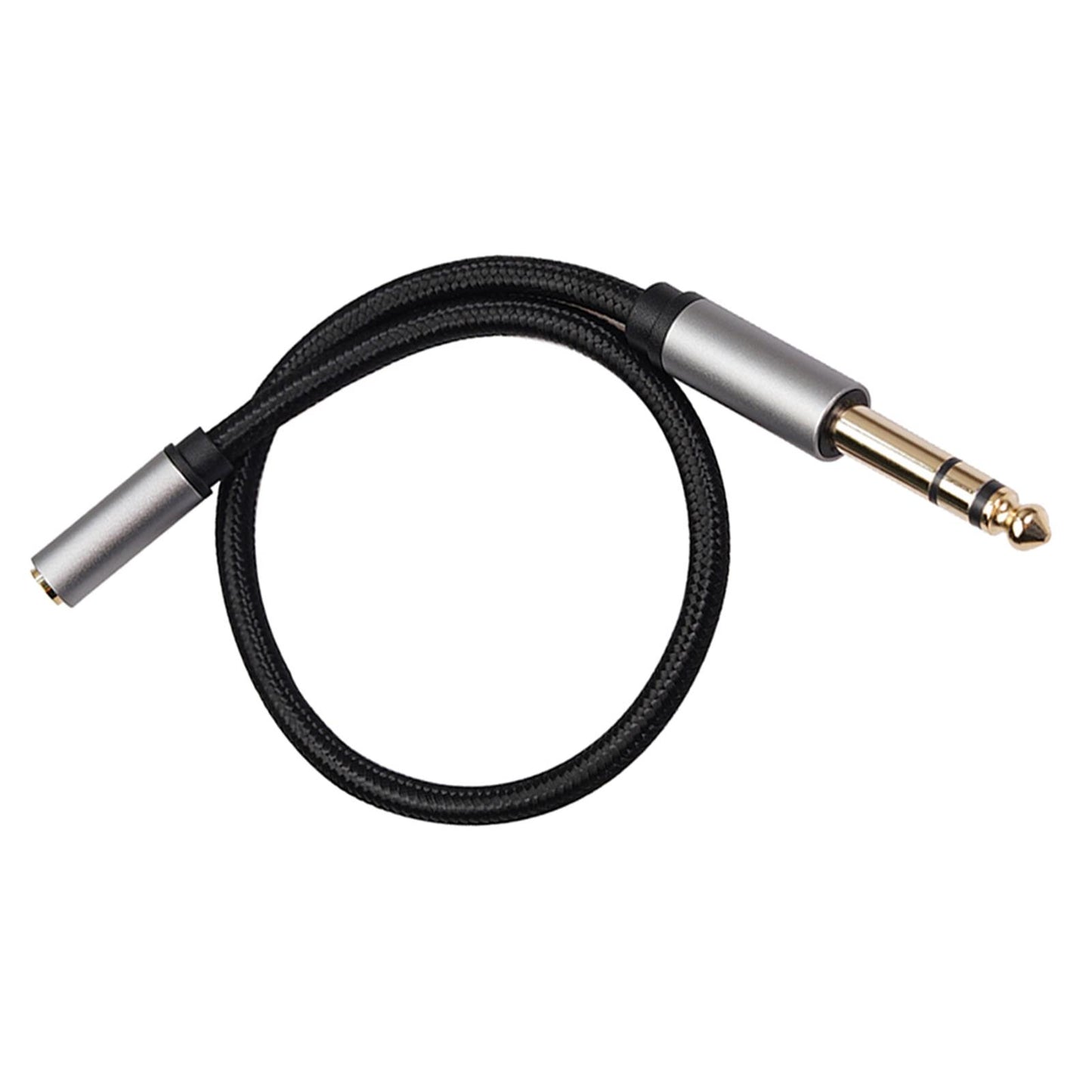 Headphone Adapter 6.35mm Female to 3.5mm Male Stereo Audio Adapter 0.3 meter