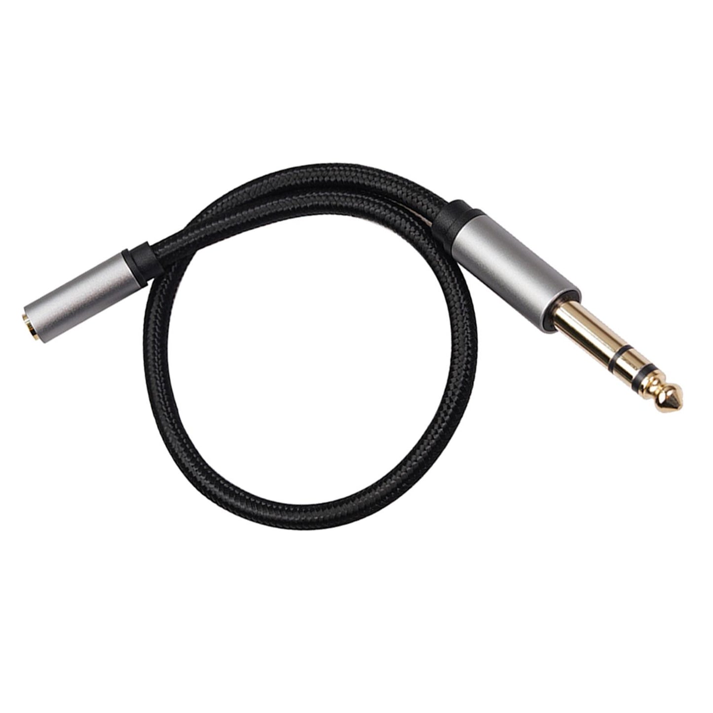 Headphone Adapter 6.35mm Female to 3.5mm Male Stereo Audio Adapter 0.3 meter