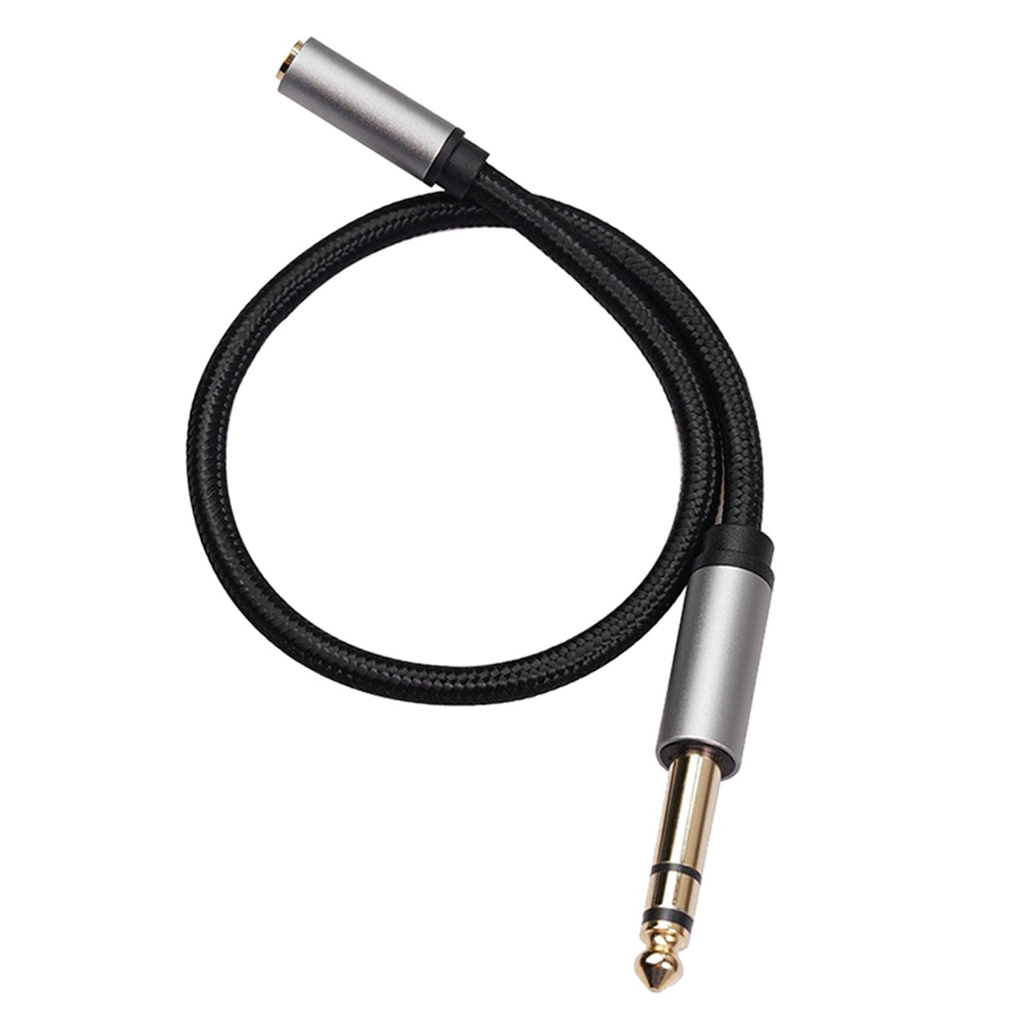 Headphone Adapter 6.35mm Female to 3.5mm Male Stereo Audio Adapter 0.3 meter