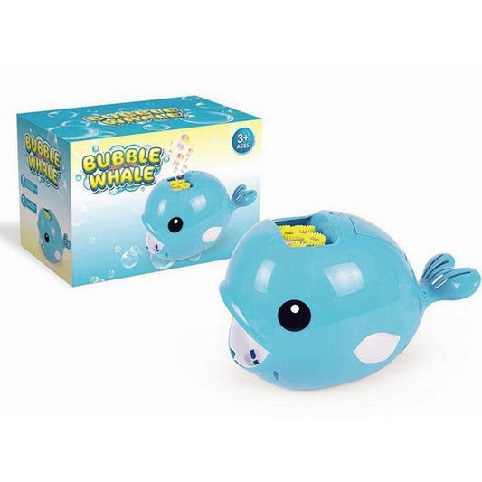 Automatic Bubble Making Machine Whale Bubble Maker Bubble Blower Toy Blue