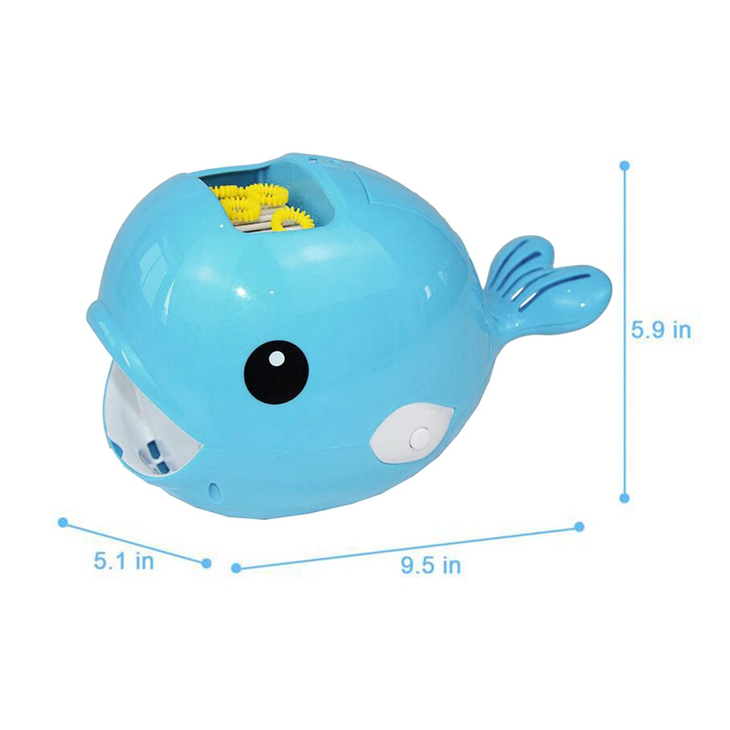 Automatic Bubble Making Machine Whale Bubble Maker Bubble Blower Toy Blue