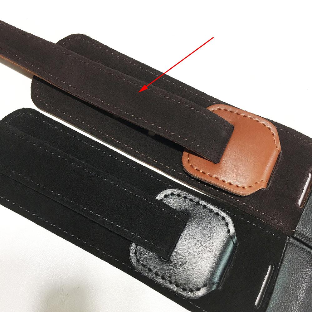 Leathers Double Stitched Leather Guitar Strap 3 inches Wide Adjustable Brown