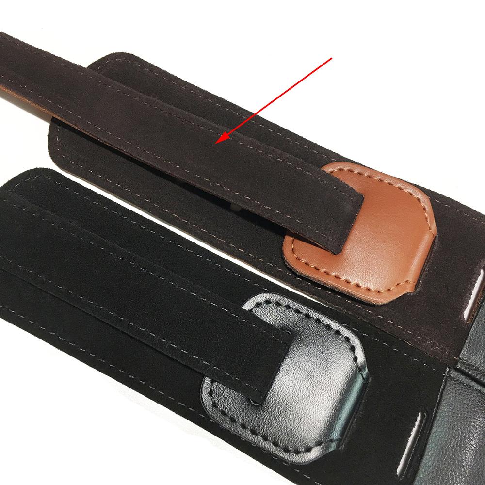 Leathers Double Stitched Leather Guitar Strap 3 inches Wide Adjustable Brown