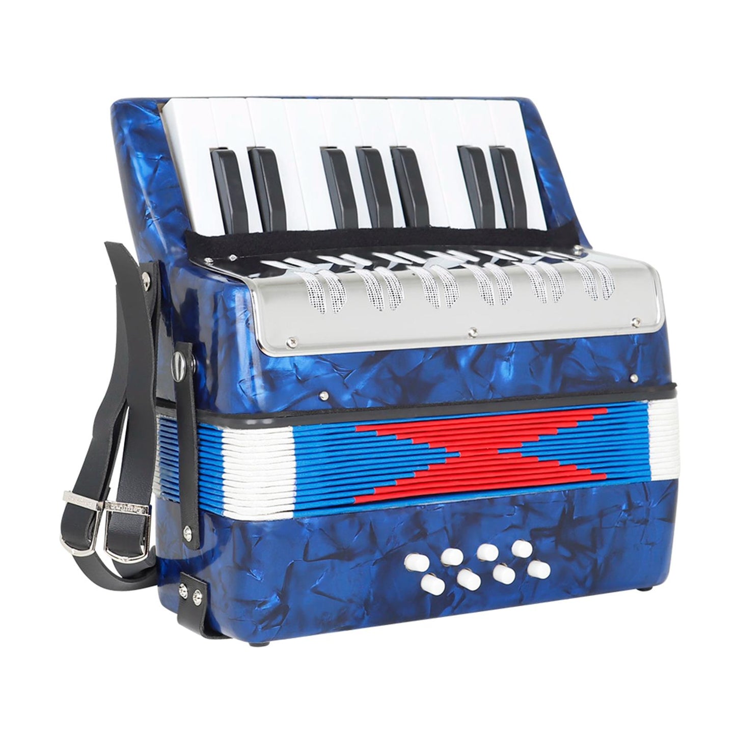 Professional 17 Key 8 Bass Piano Accordion Keyboard Instrument Gifts