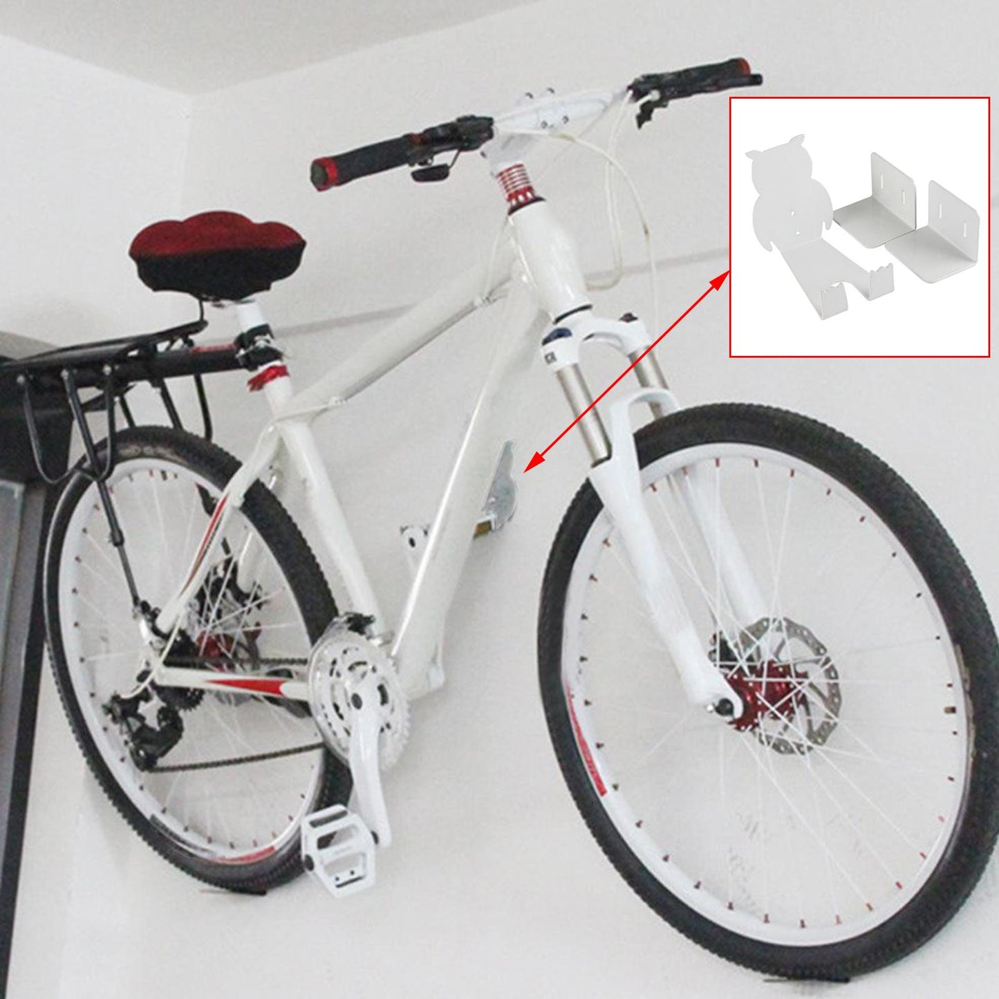 Bicycle Parking Racks Bicycle Pedal Hook Hanger Stands Steel Wall Stand