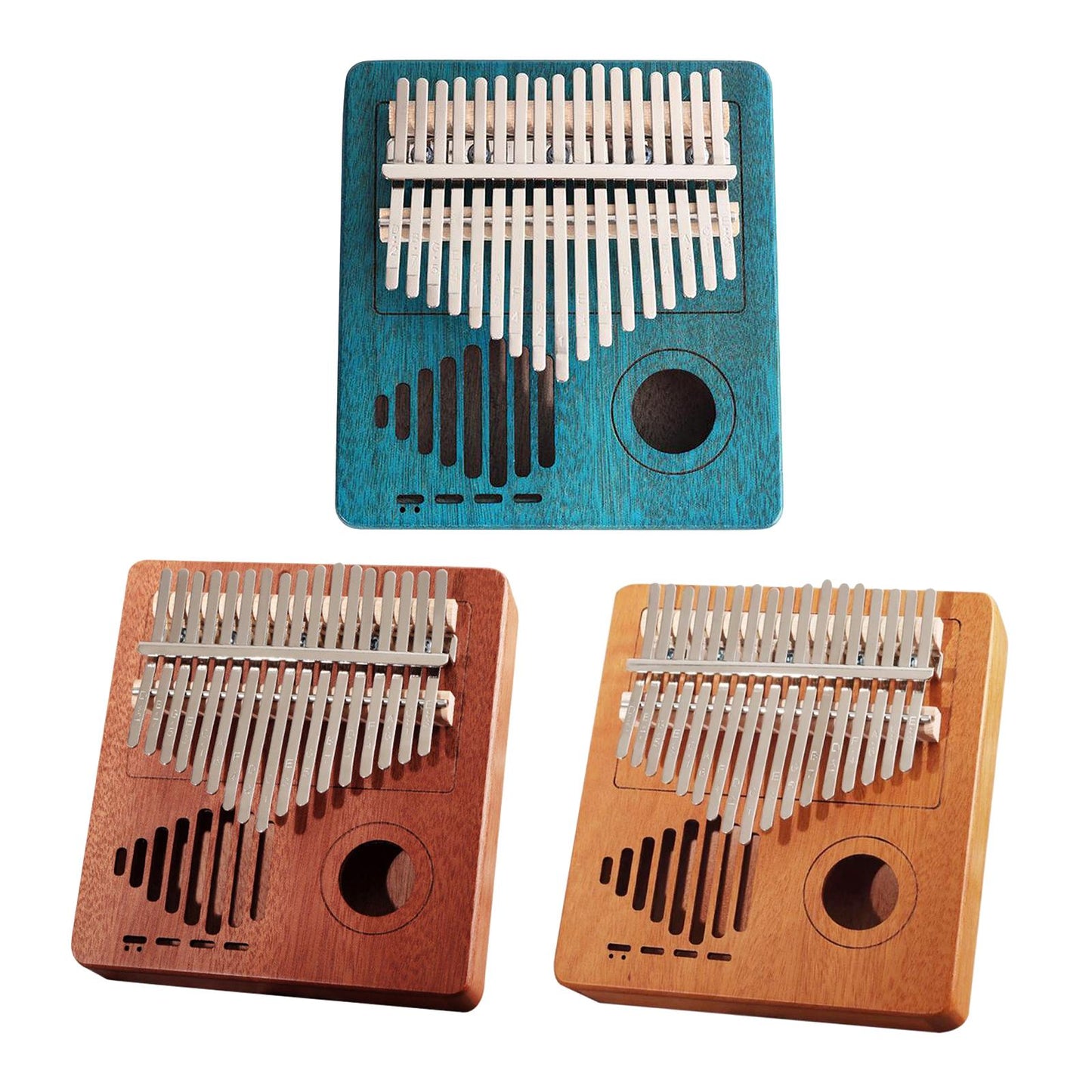 Kalimba 17 Key Thumb Piano Musical Instrument with Velvet Bag Natural