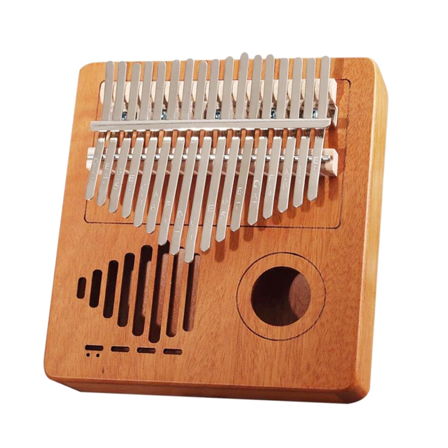 Kalimba 17 Key Thumb Piano Musical Instrument with Velvet Bag Natural