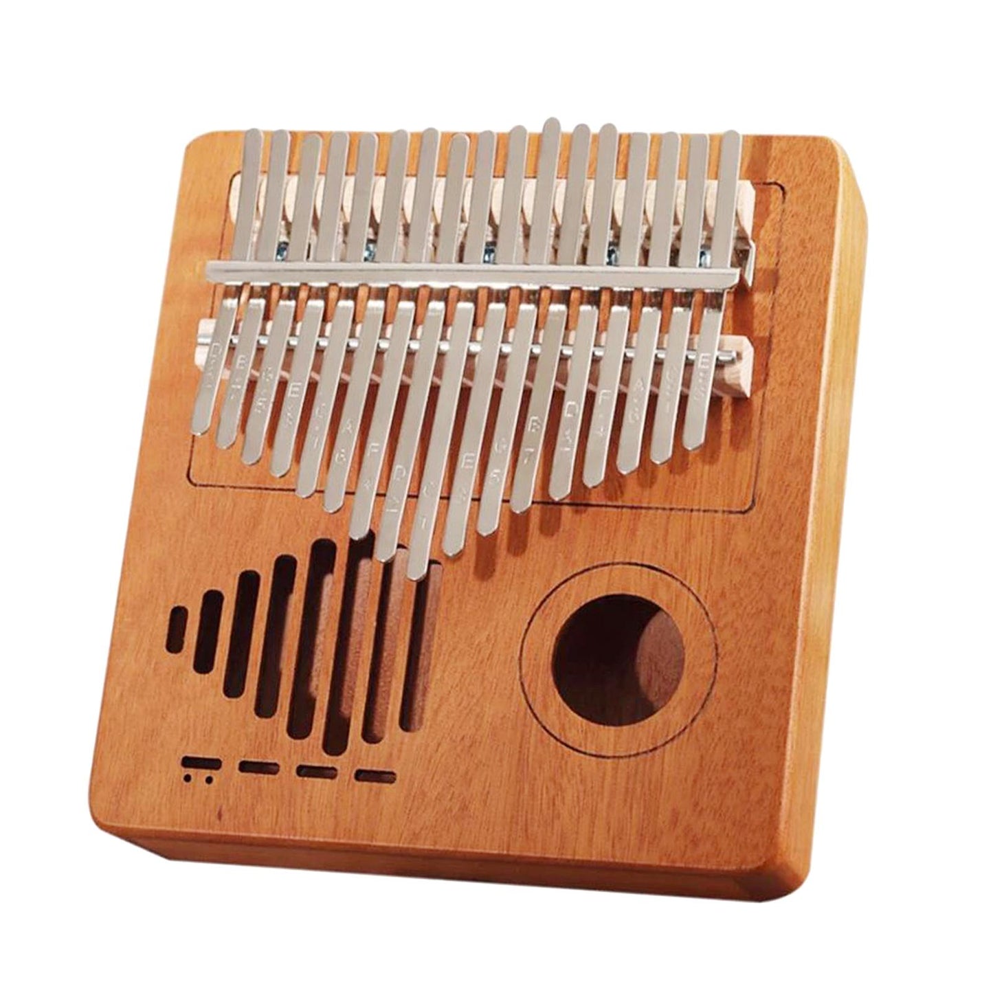 Kalimba 17 Key Thumb Piano Musical Instrument with Velvet Bag Natural