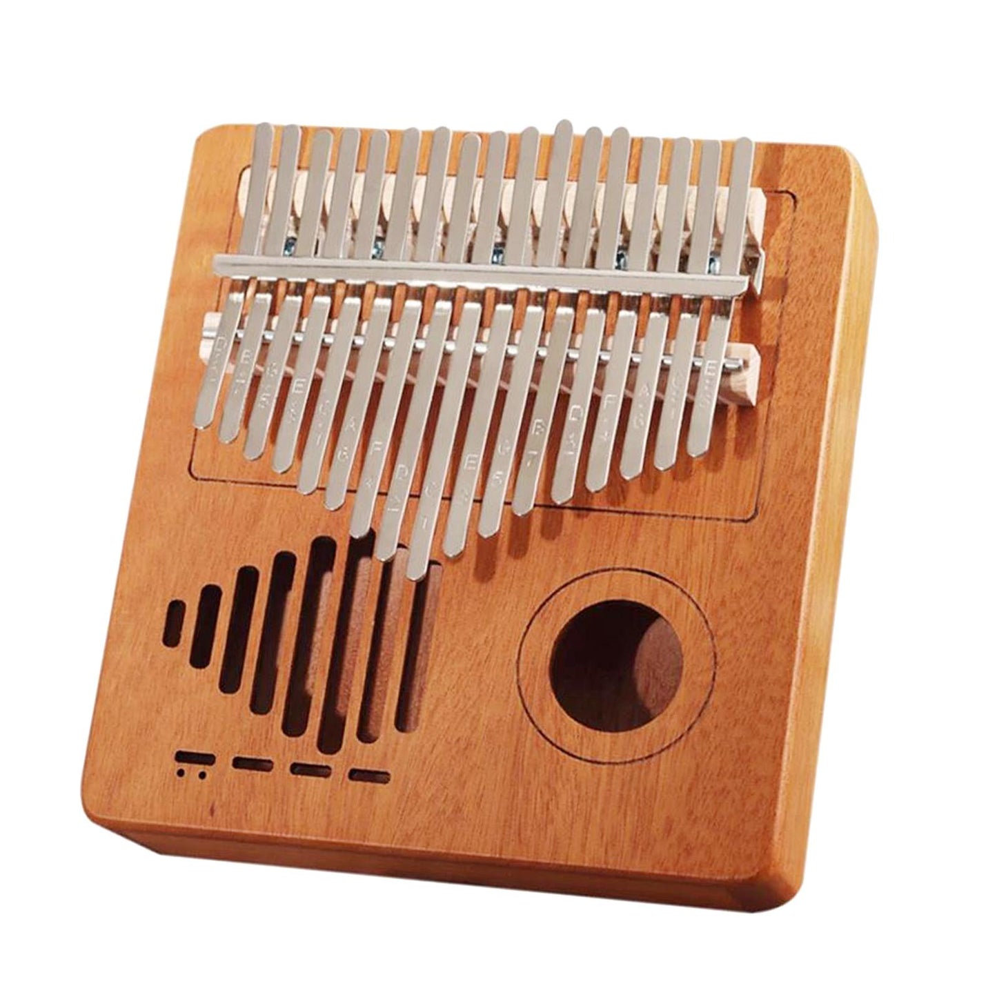 Kalimba 17 Key Thumb Piano Musical Instrument with Velvet Bag Natural