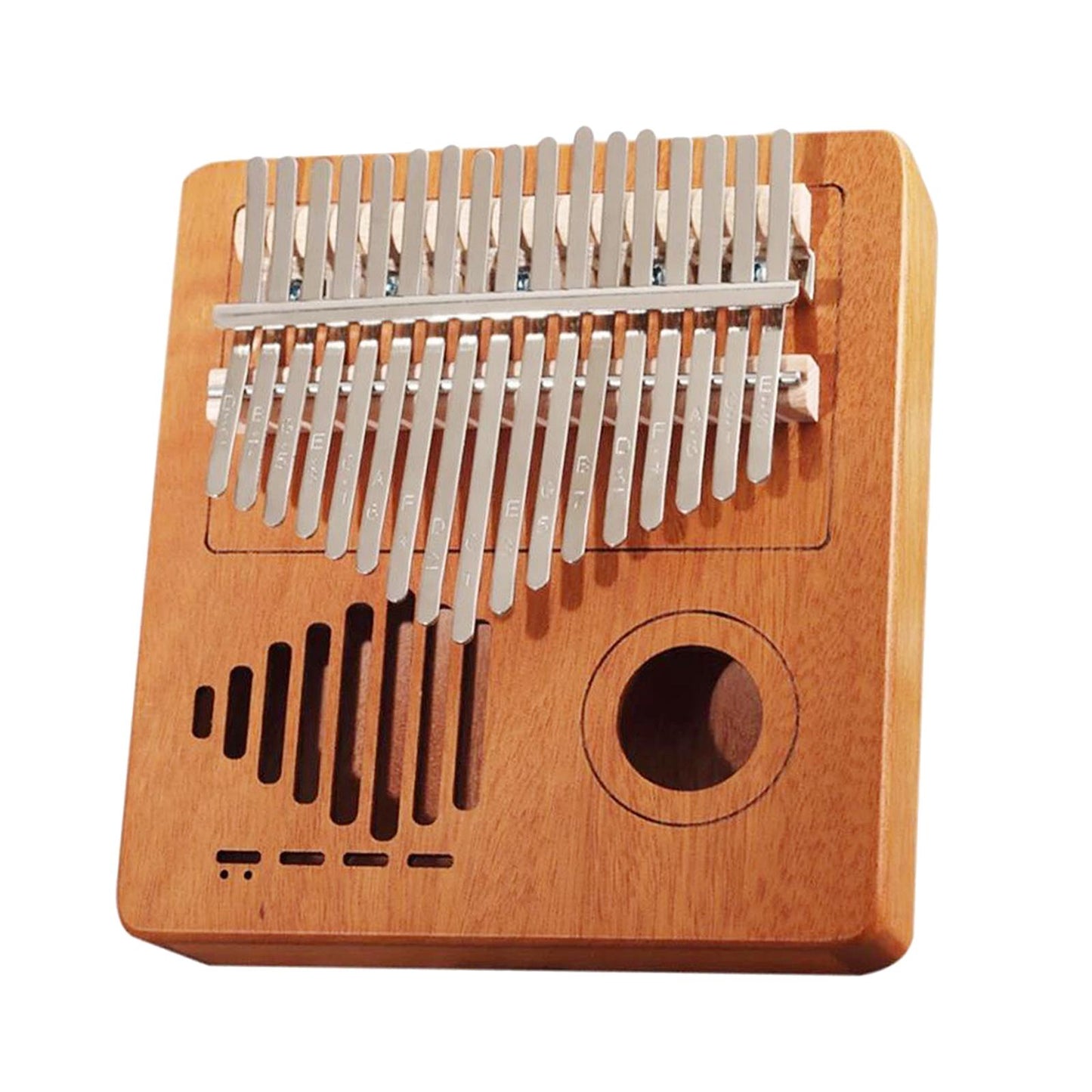 Kalimba 17 Key Thumb Piano Musical Instrument with Velvet Bag Natural