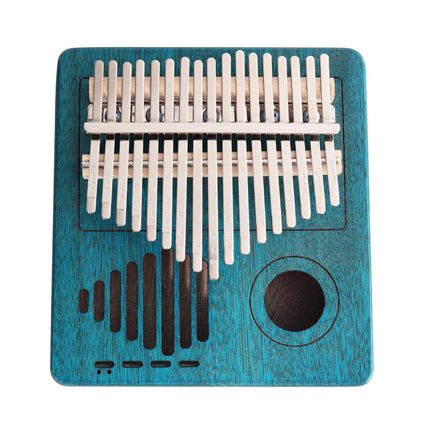 Kalimba 17 Key Thumb Piano Musical Instrument with Velvet Bag Blue