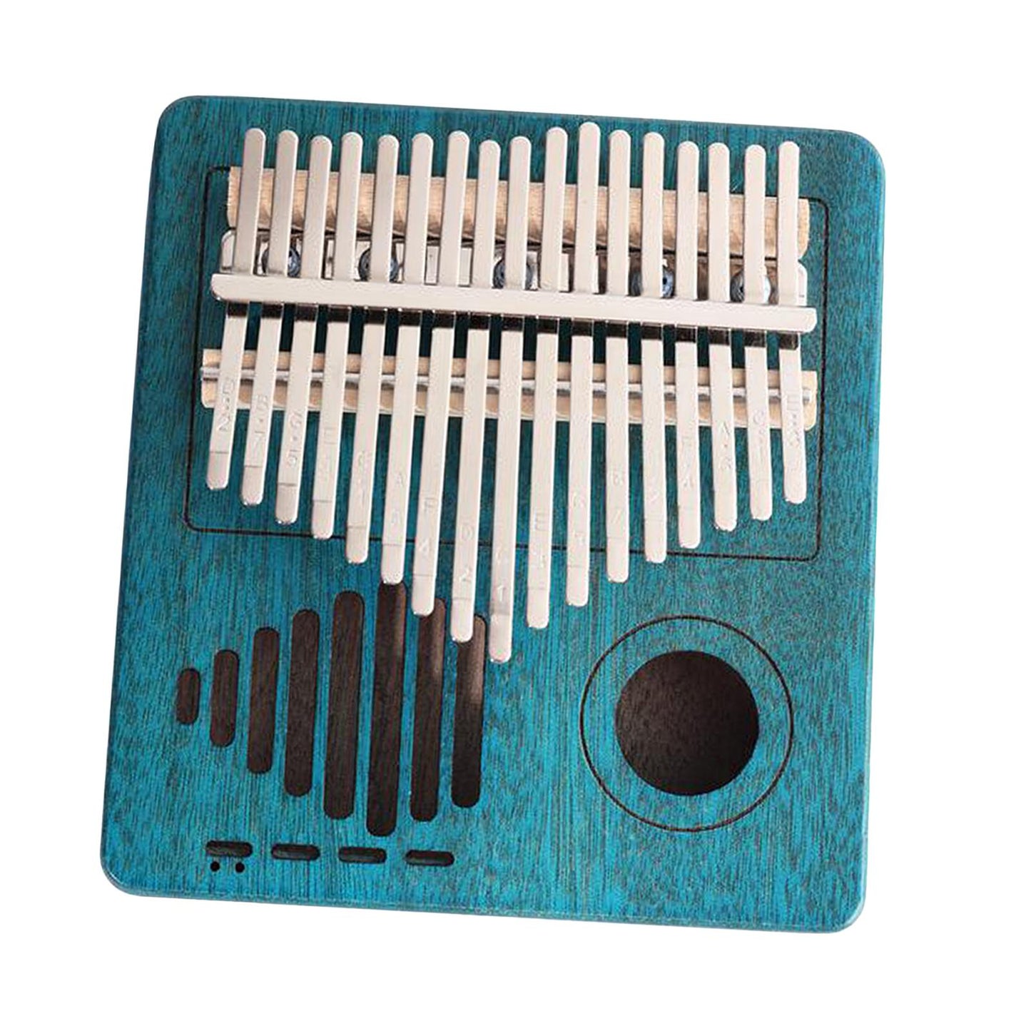 Kalimba 17 Key Thumb Piano Musical Instrument with Velvet Bag Blue