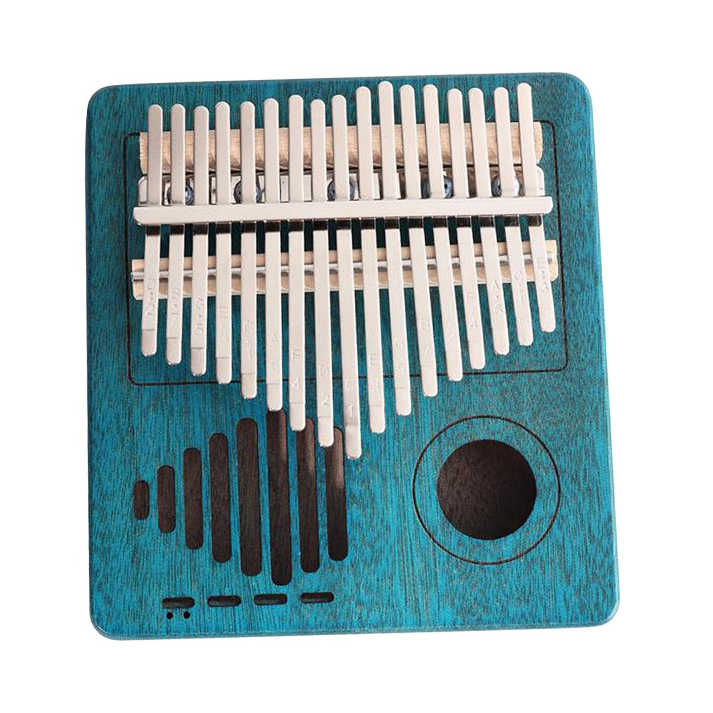 Kalimba 17 Key Thumb Piano Musical Instrument with Velvet Bag Blue