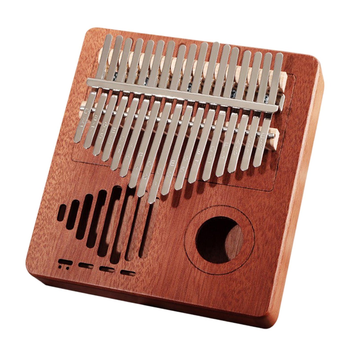 Kalimba 17 Key Thumb Piano Musical Instrument with Velvet Bag Dark Wood