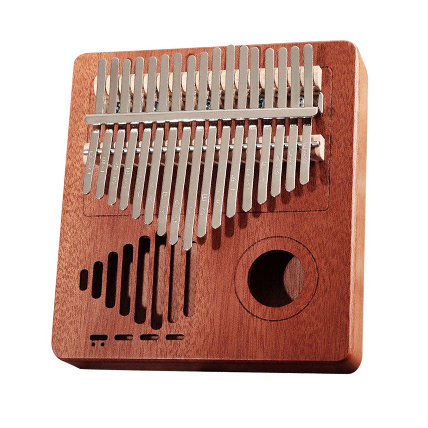 Kalimba 17 Key Thumb Piano Musical Instrument with Velvet Bag Dark Wood
