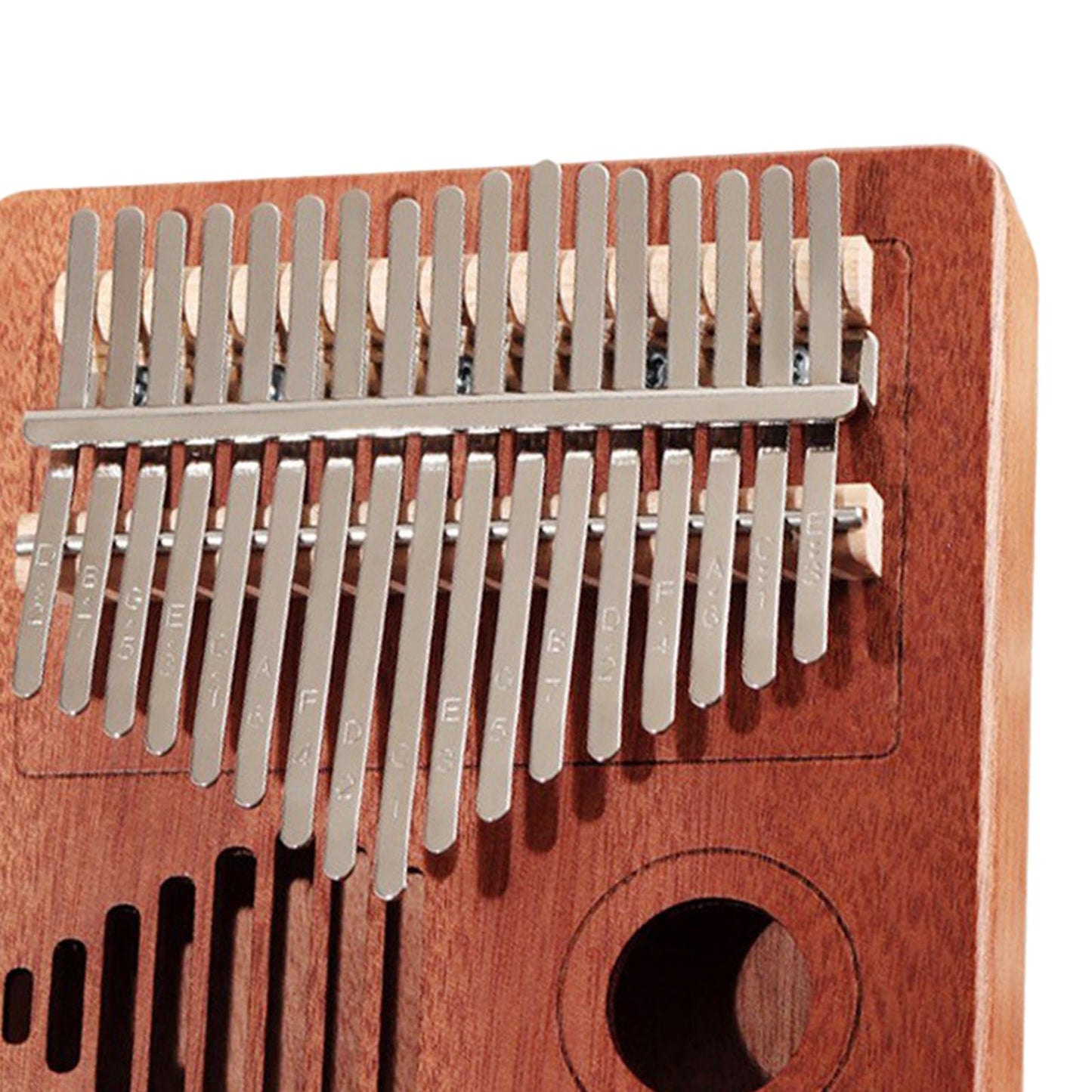 Kalimba 17 Key Thumb Piano Musical Instrument with Velvet Bag Dark Wood