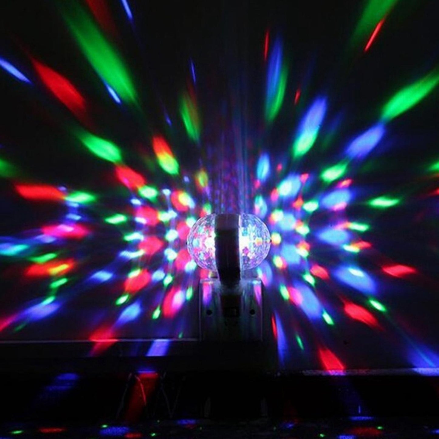 Bulb Rotating Party 2-Head E27 LED Lights Crystal Ball Disco Stage RGB Lamp
